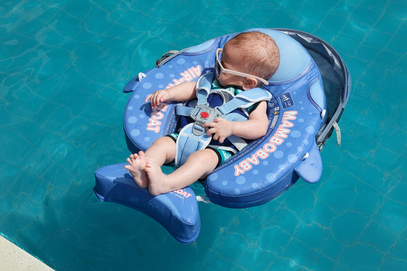 Mambobaby VIP Baby Swim Float with Canopy & Tail | Submarine & Whale Shark Designs