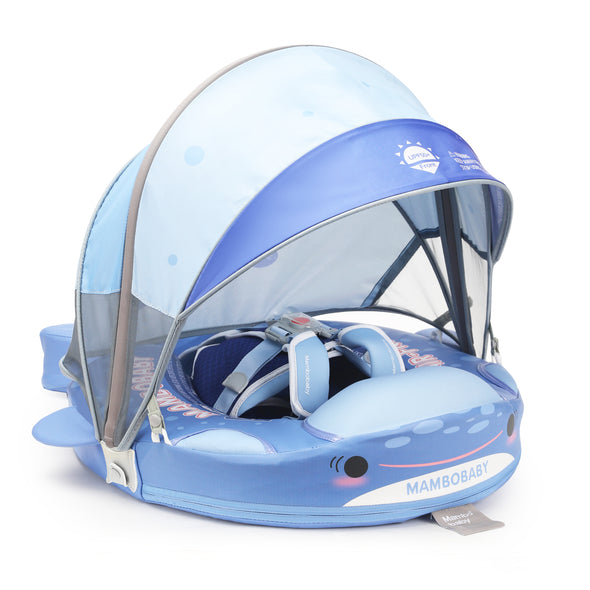 Mambobaby VIP Baby Swim Float with Canopy & Tail | Submarine & Whale Shark Designs