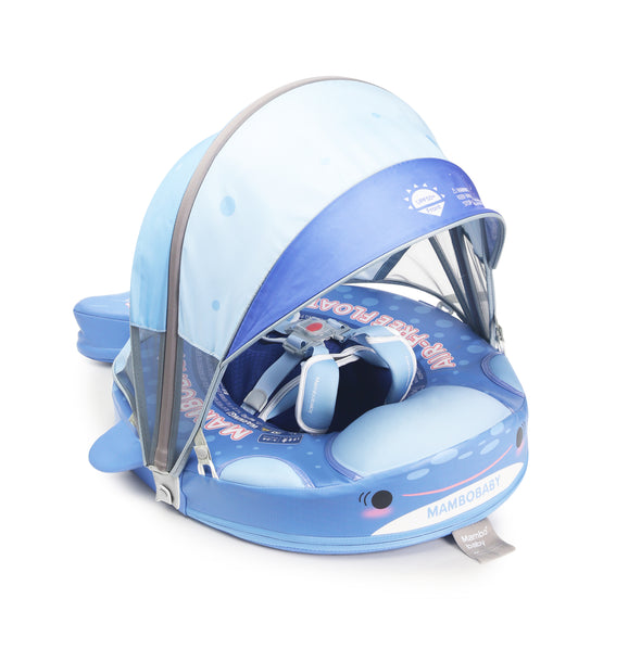 Mambobaby VIP Baby Swim Float with Canopy & Tail | Submarine & Whale Shark Designs