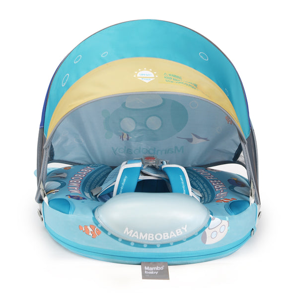 Mambobaby VIP Baby Swim Float with Canopy & Tail | Submarine & Whale Shark Designs