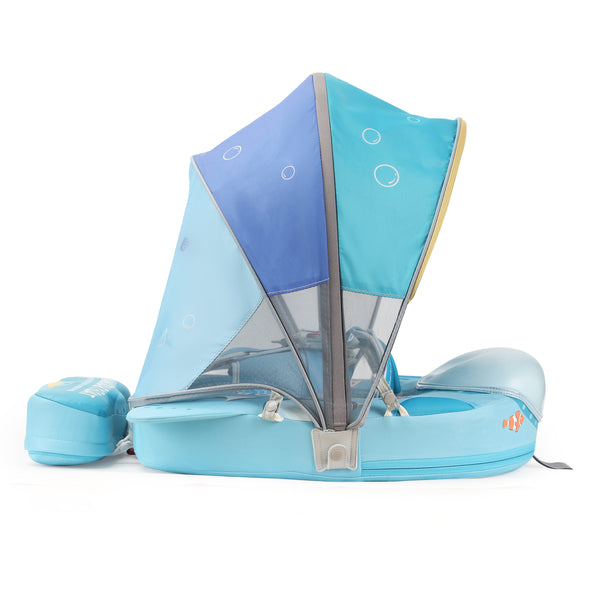 Mambobaby VIP Baby Swim Float with Canopy & Tail | Submarine & Whale Shark Designs