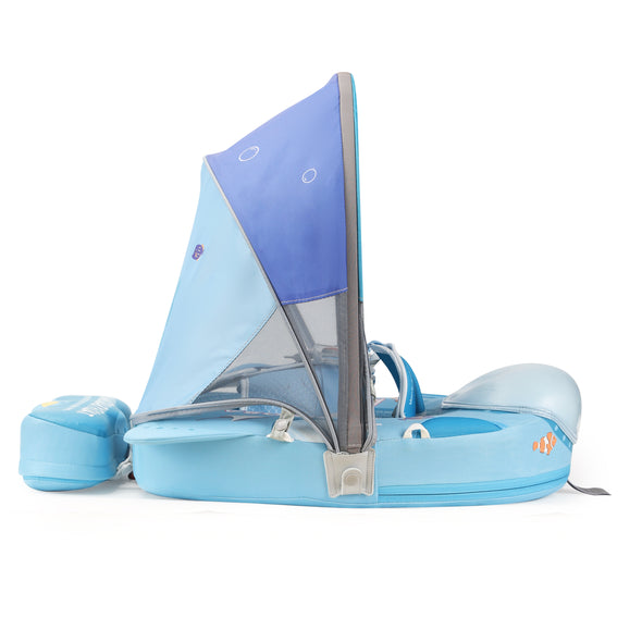 Mambobaby VIP Baby Swim Float with Canopy & Tail | Submarine & Whale Shark Designs