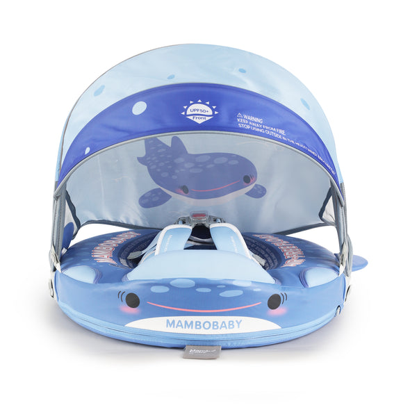 Mambobaby VIP Baby Swim Float with Canopy & Tail | Submarine & Whale Shark Designs