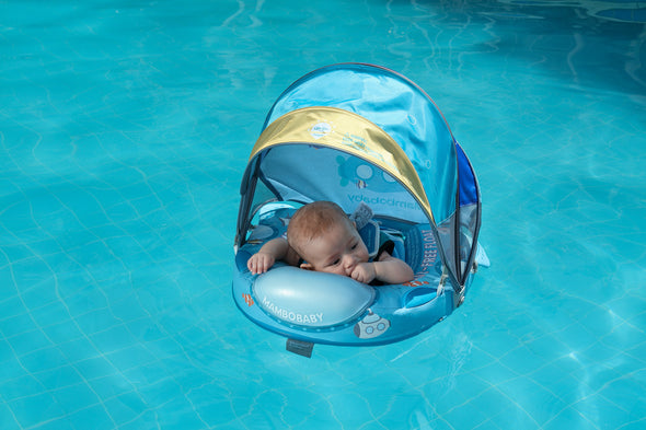 Mambobaby VIP Baby Swim Float with Canopy & Tail | Submarine & Whale Shark Designs
